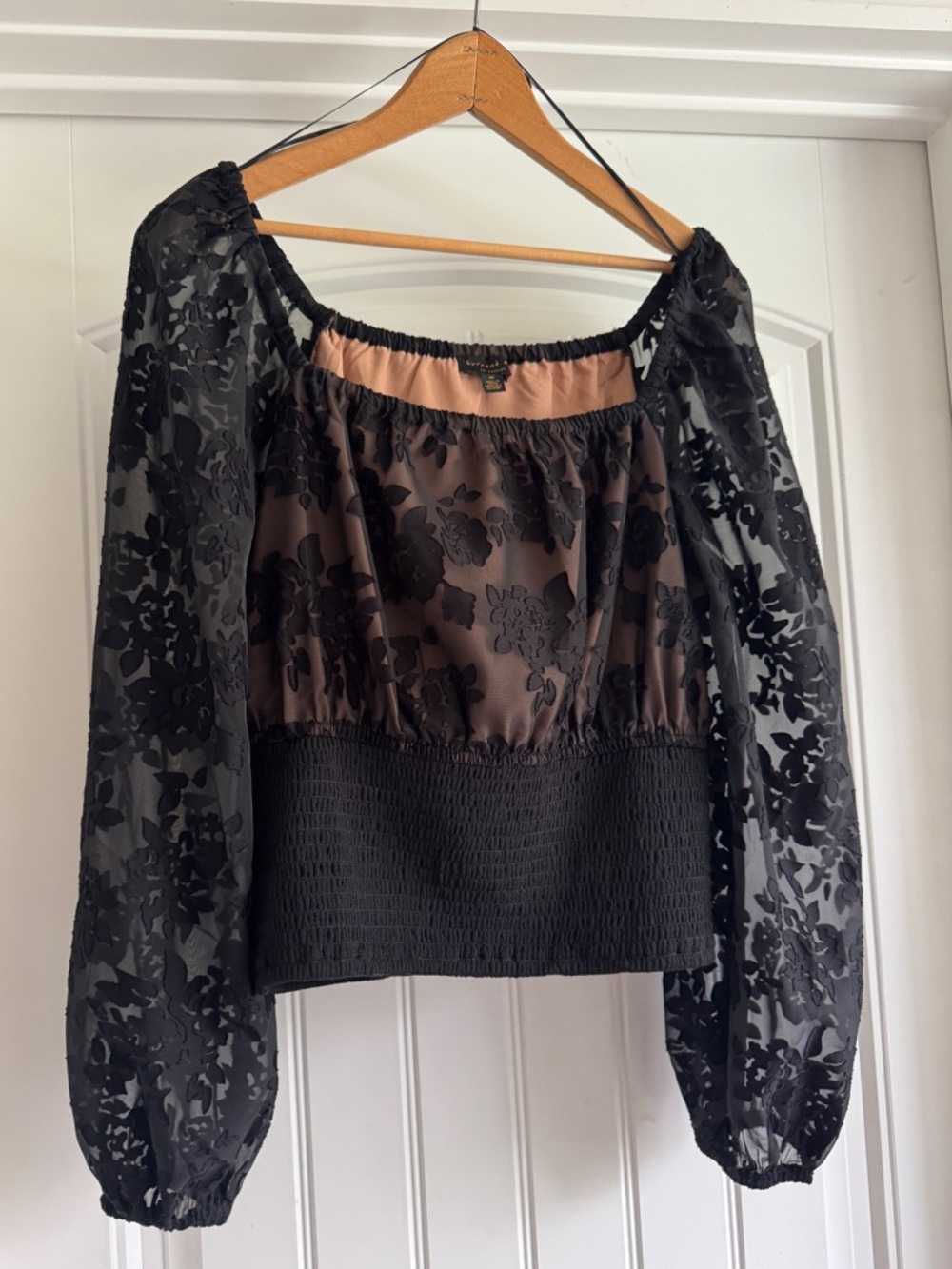 Black lace top